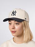 Бейсболка 47 BRAND арт. B-REPDT17WBP-NTB New York Yankees MLB (кремовый / темно-синий)